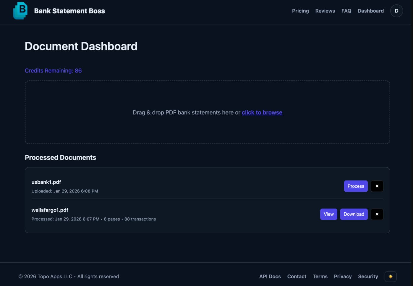 Bank Statement Boss banner