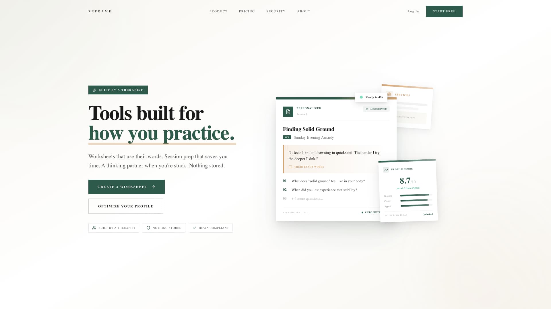 Reframe Practice banner