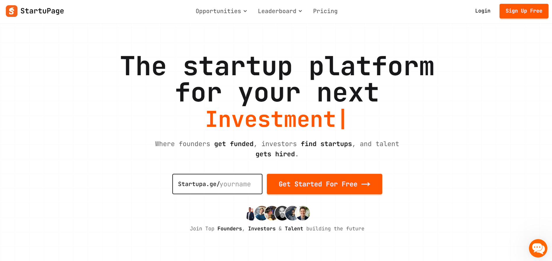 Startupage banner