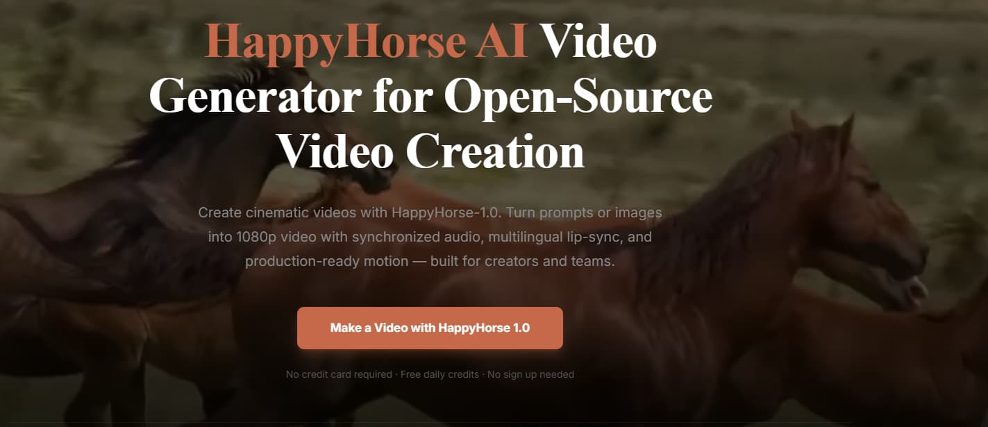 HappyHorse AI banner