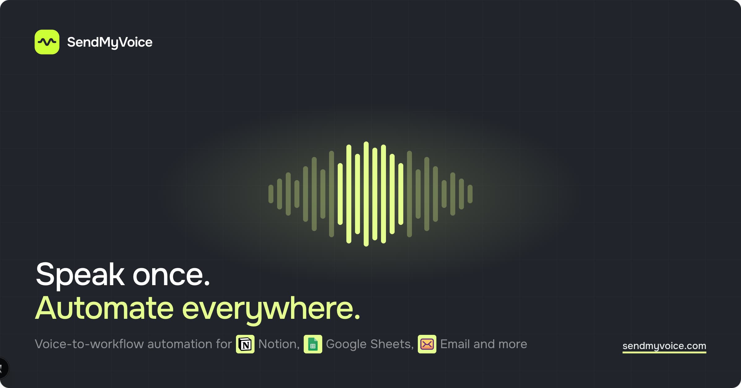 SendMyVoice banner