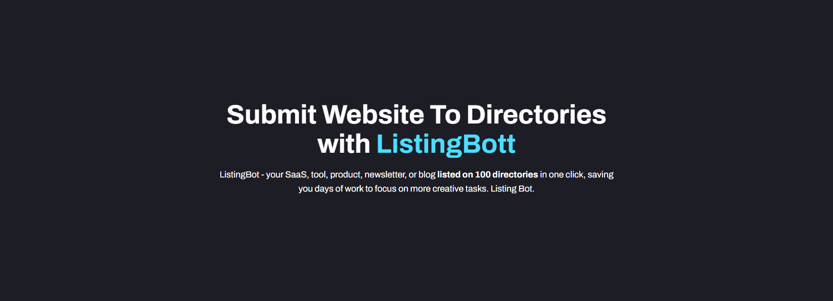 Listingbott banner