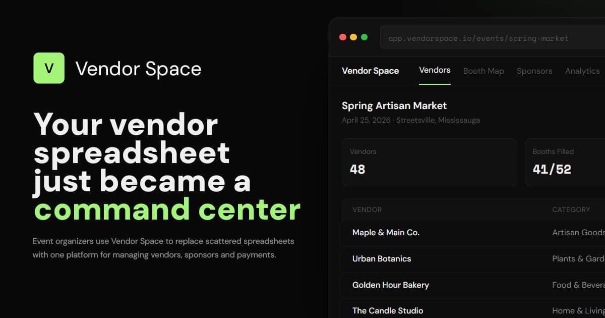 Vendor Space