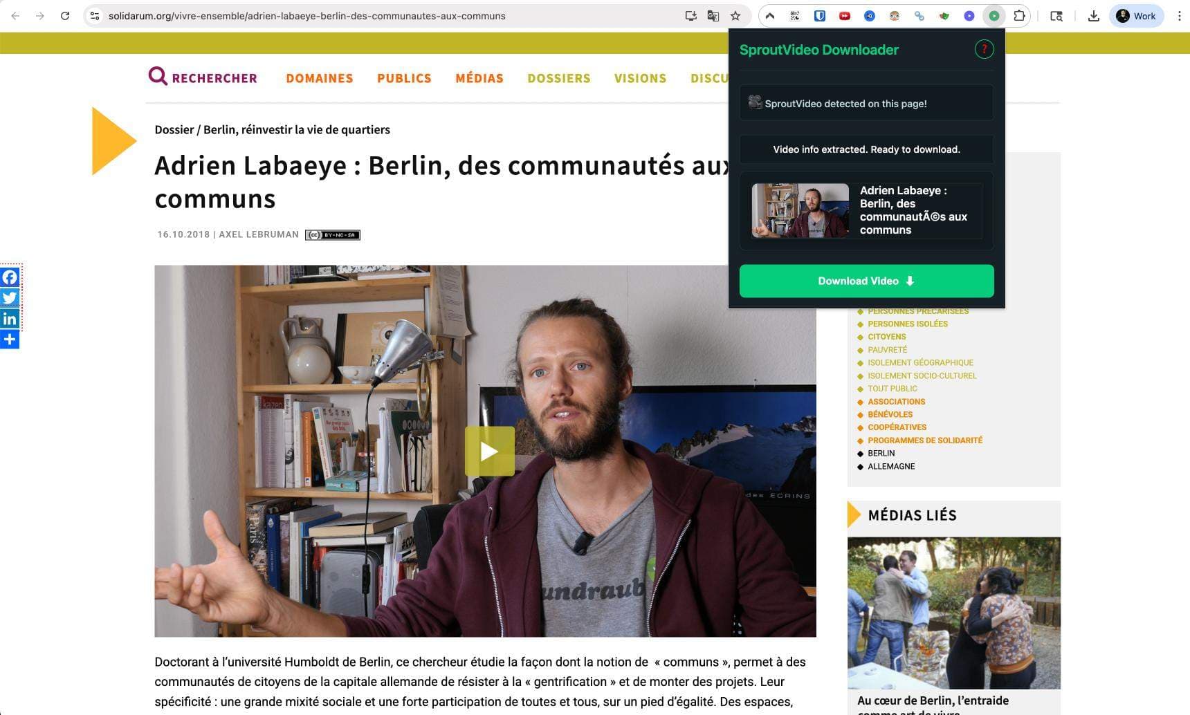 Sprout Video Downloader