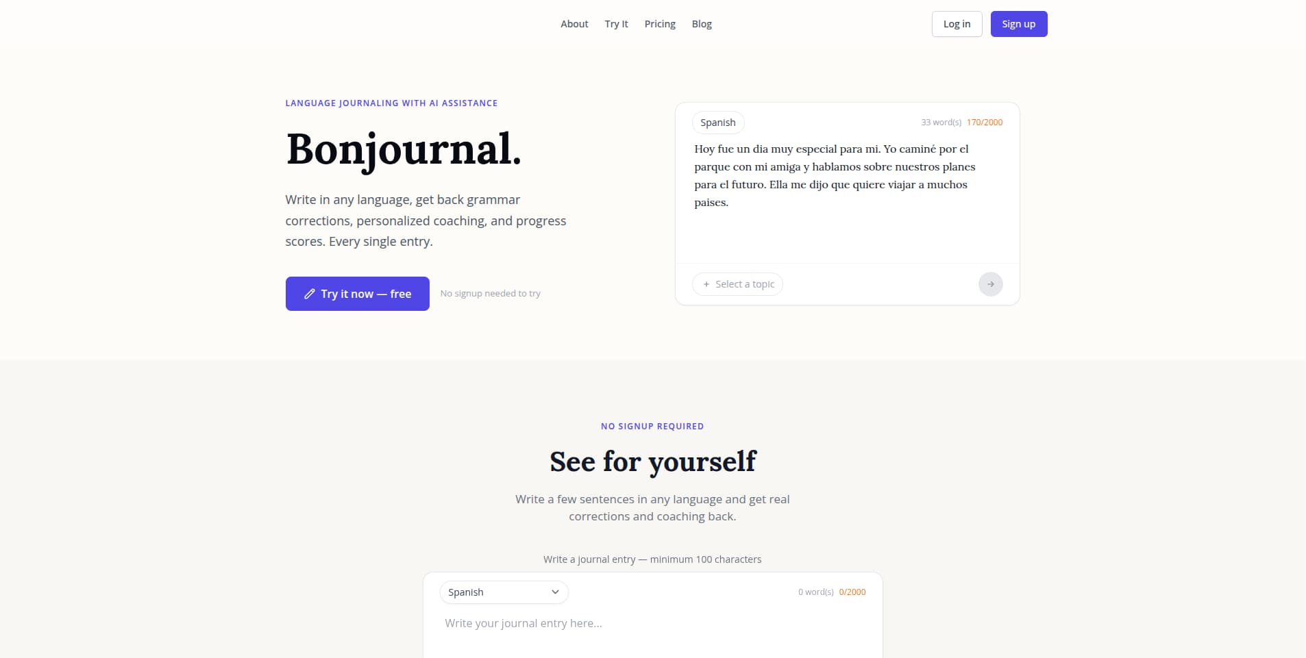 Bonjournal banner