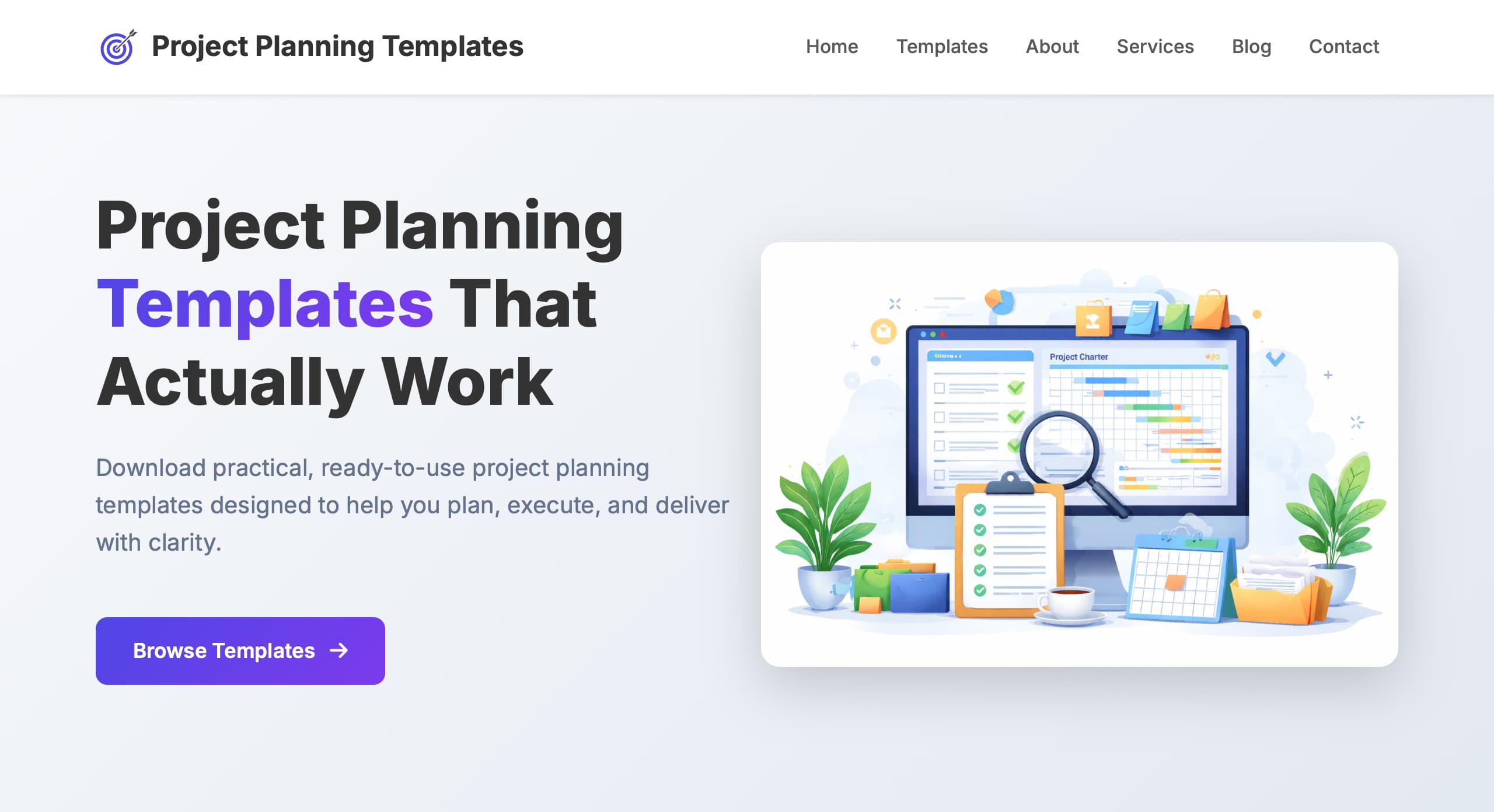 Project Planning Templates banner