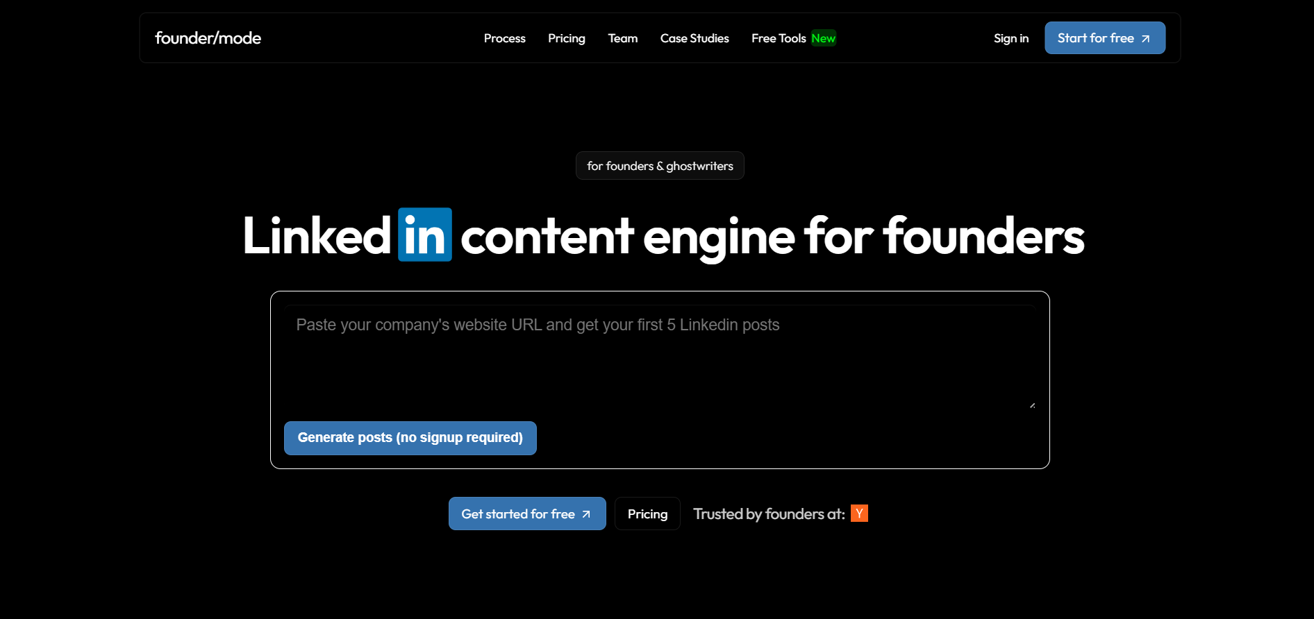 TryFounderMode banner