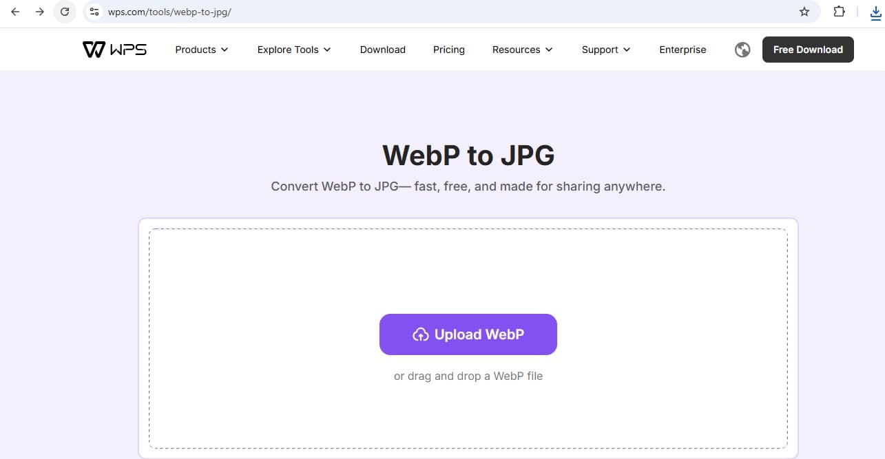 WebP To JPG