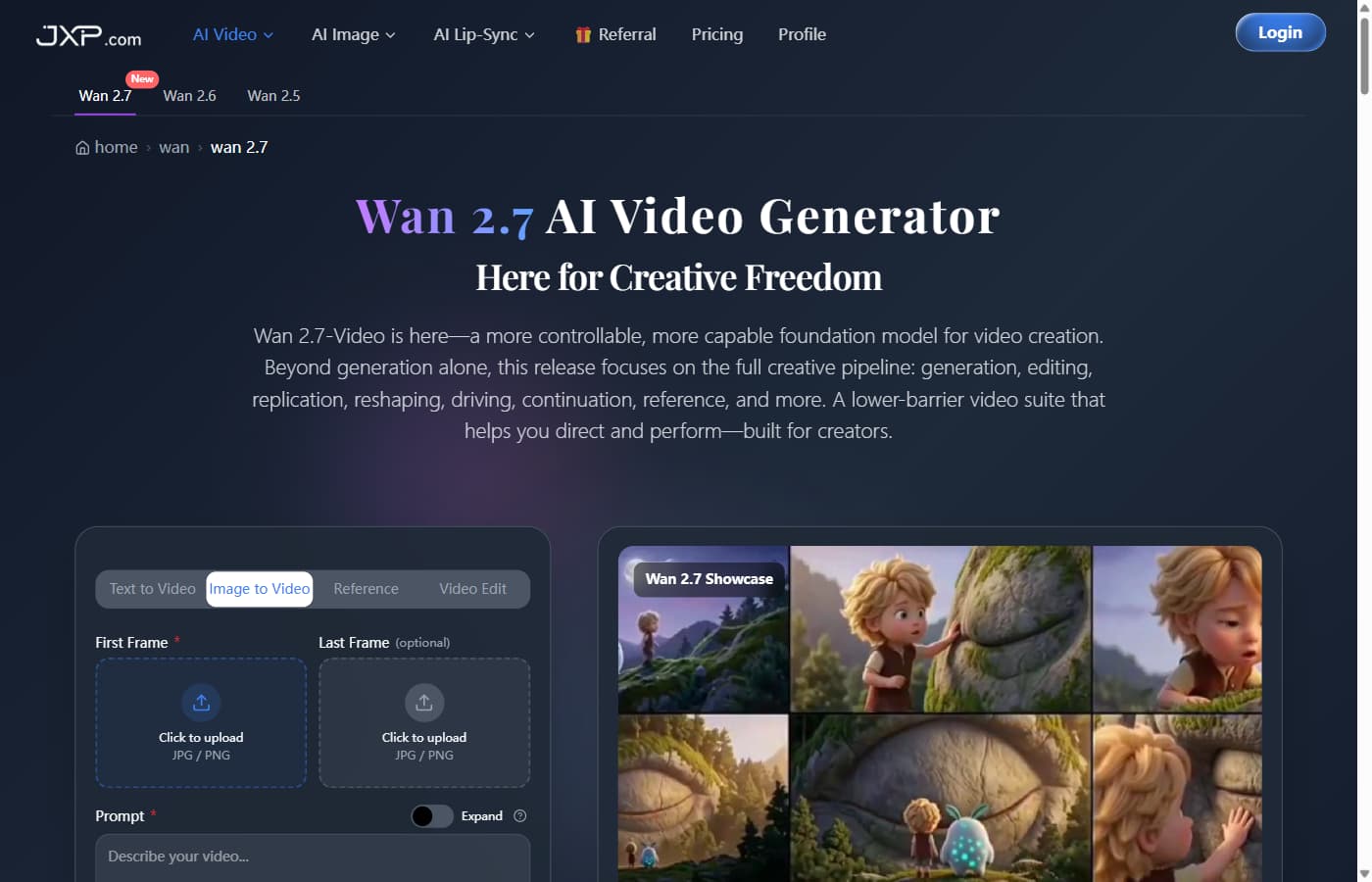 Wan 2.7 AI Video Generator banner