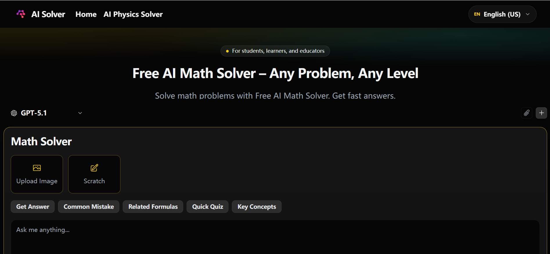 Free AI Math Solver – Any Problem, Any Level