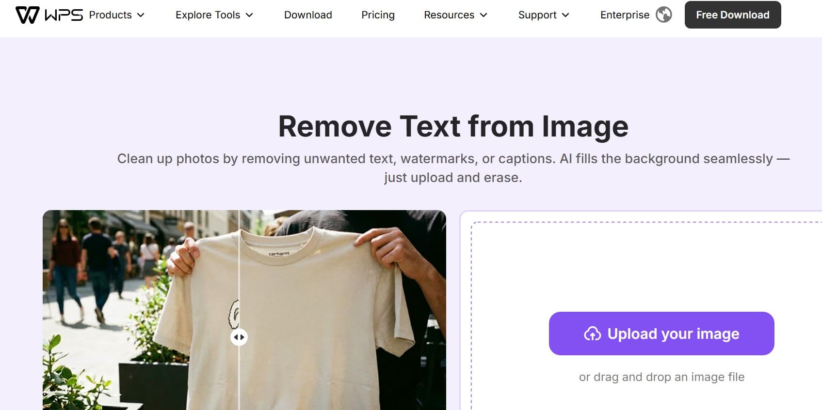 Remove Text from Image banner