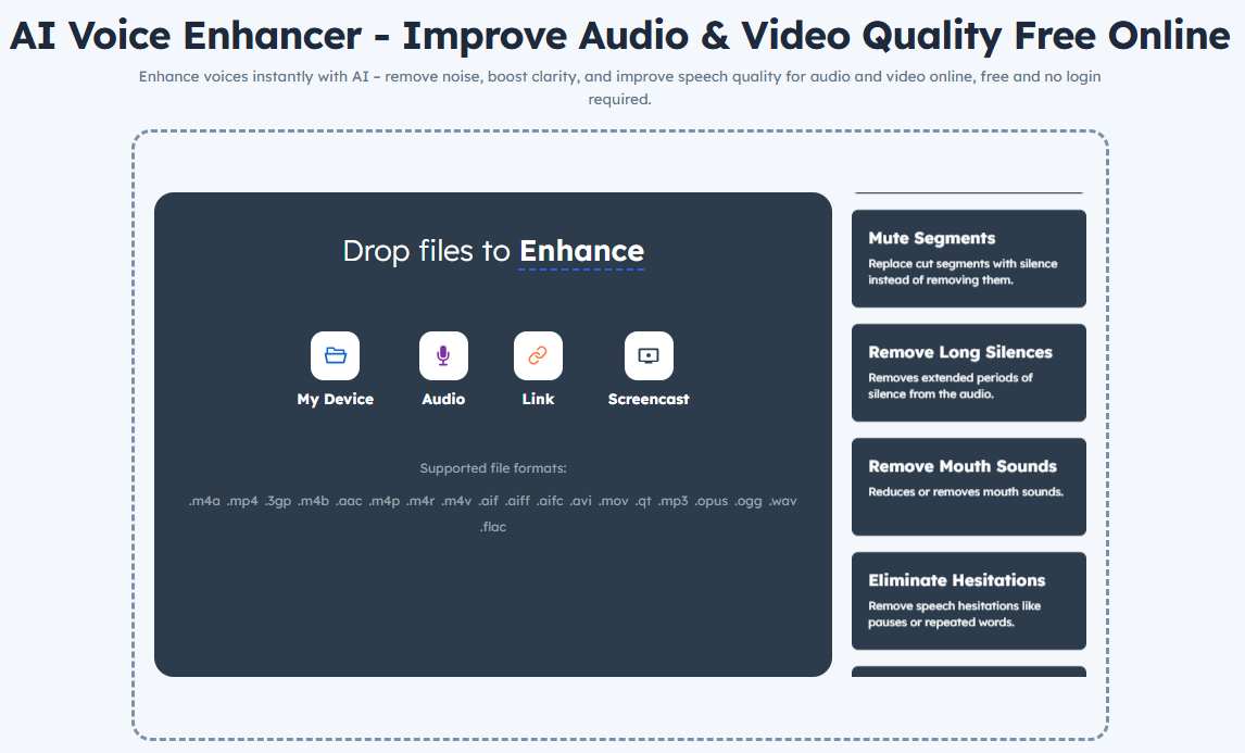 VoiceEnhancer.ai banner