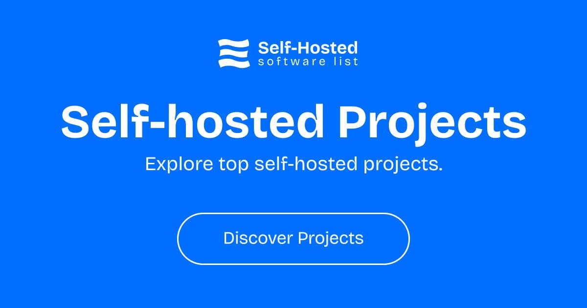 Ultimate Self-Hosted Software List banner