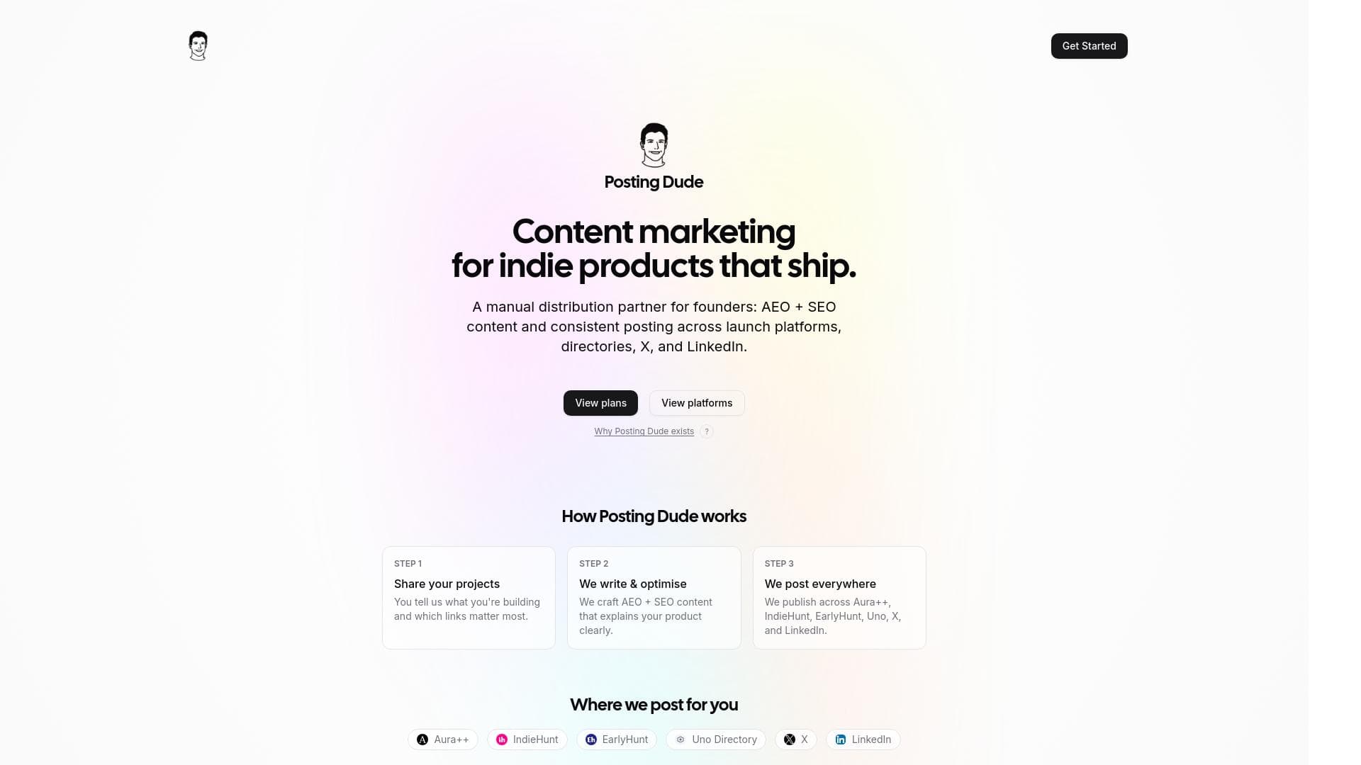 Posting Dude banner