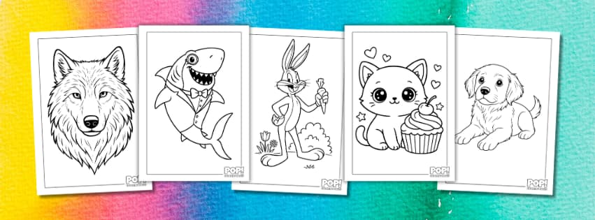 Pop Coloring Pages banner