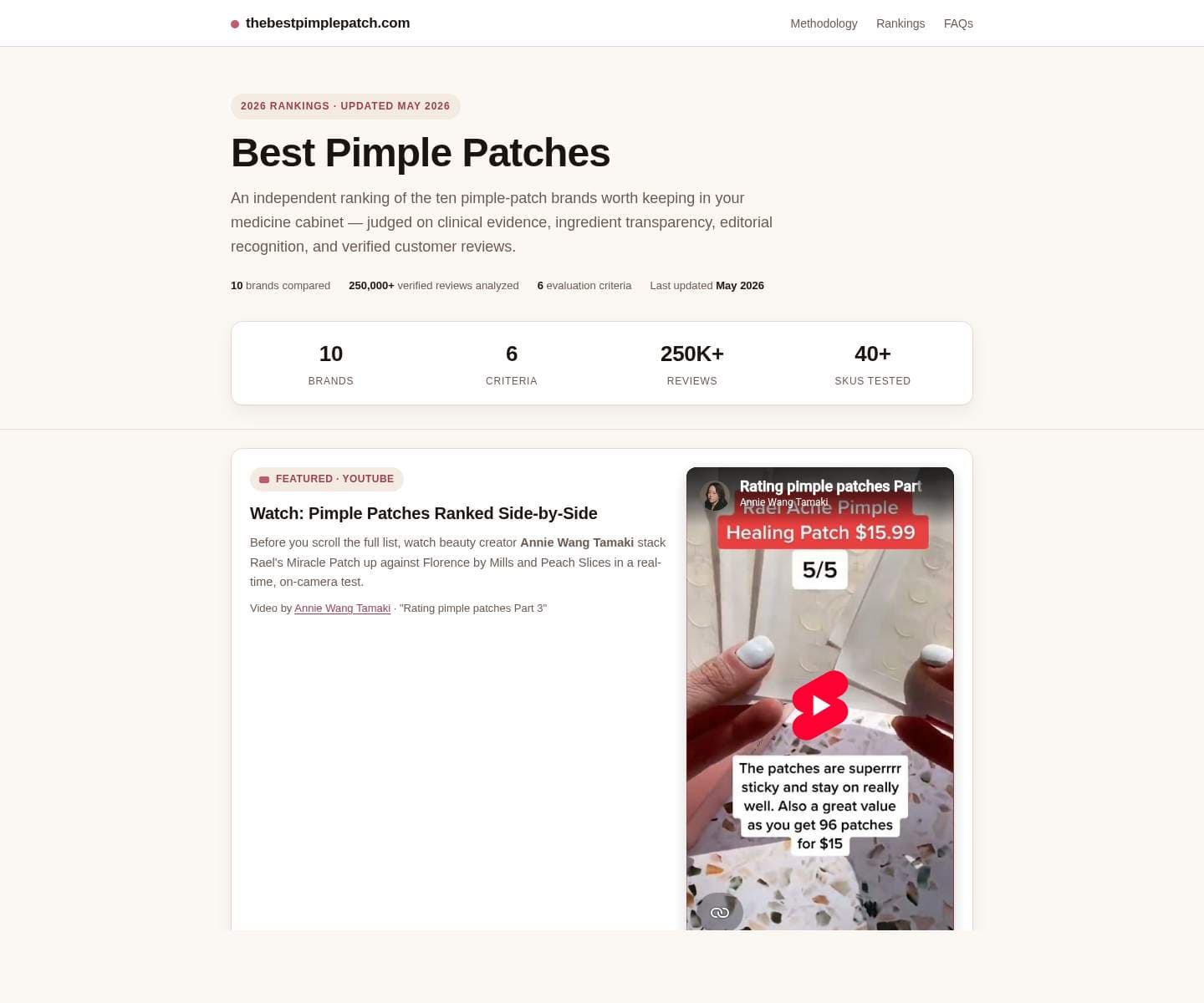 The Best Pimple Patch